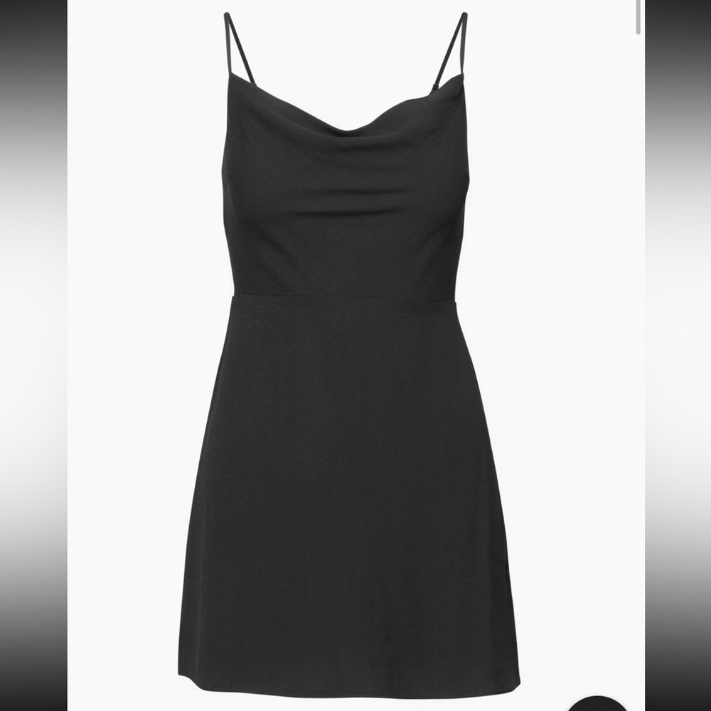 Aritzia Cowl-neck mini dress